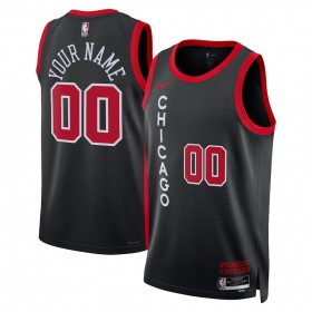 Camiseta Hombre Chicago Bulls Personalizadas 2023-24 Nike City Edition Negro Swingman